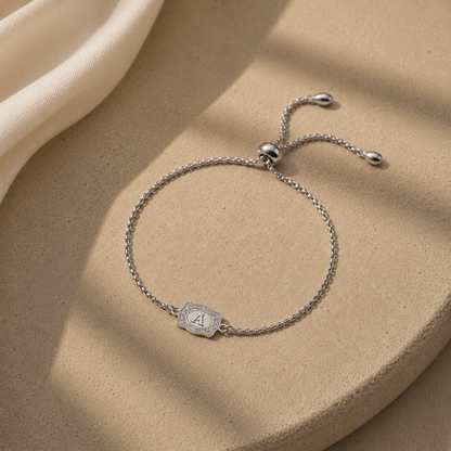 Mini Buckle Initial Bracelet