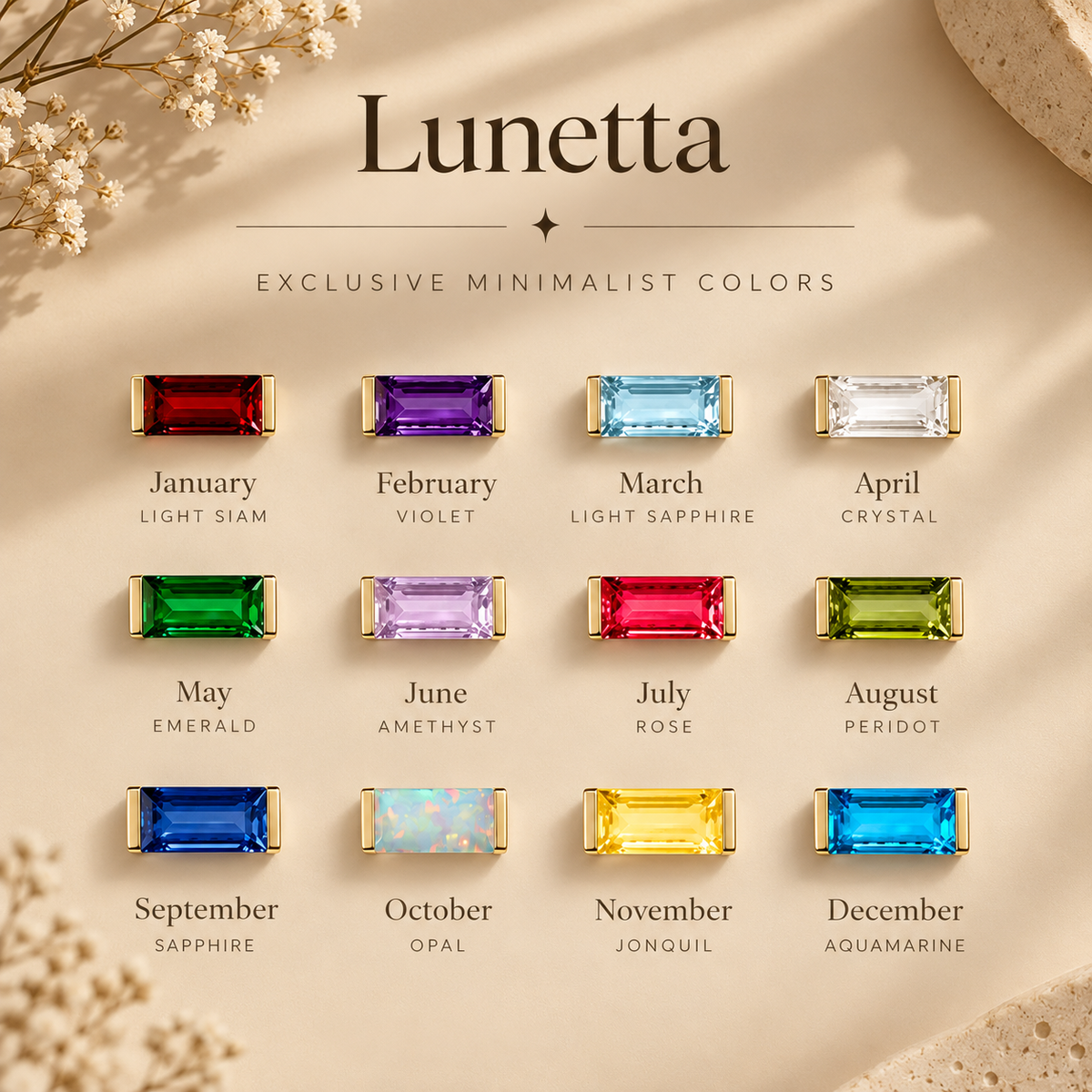 Lunetta Birthstone Whisper Necklace